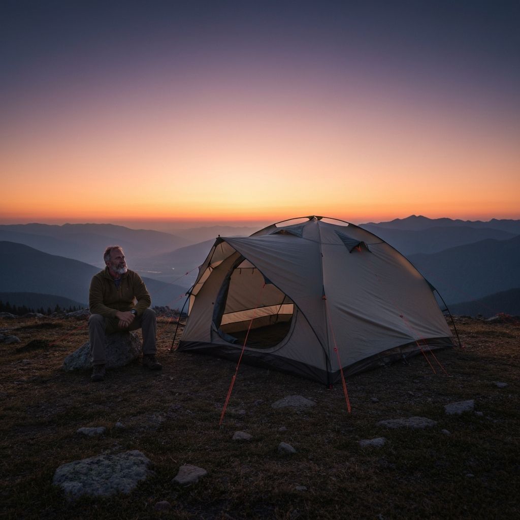 Campamento en montaña